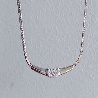 Billede af OUTLET Sølv collier med zirkonia 1390/3