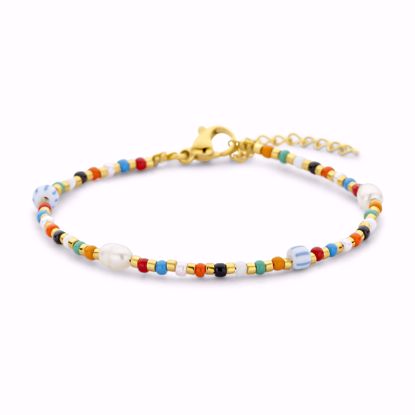 Billede af Armbånd multicolor sten CO88 / 8CB-91295